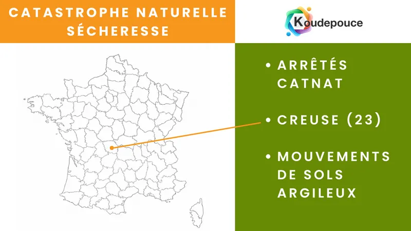 Catastrophe naturelle sécheresse dans la Creuse